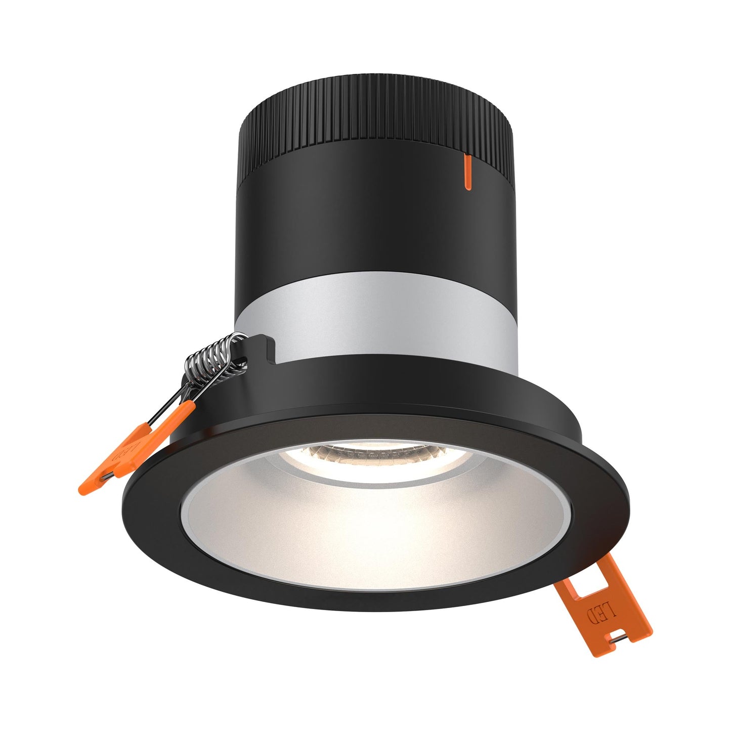 Moda Black 3-Inch LED Recessed Downlight in Alzak (Regular Ceiling).