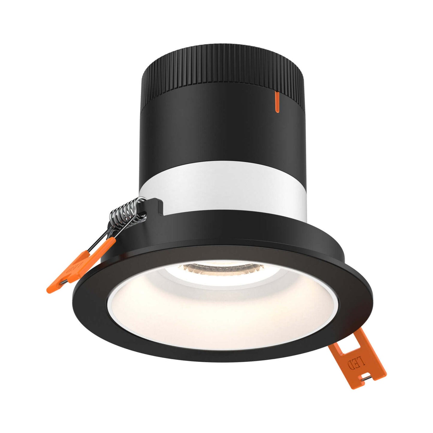 Moda Black 3-Inch LED Recessed Downlight in White (Regular Ceiling).