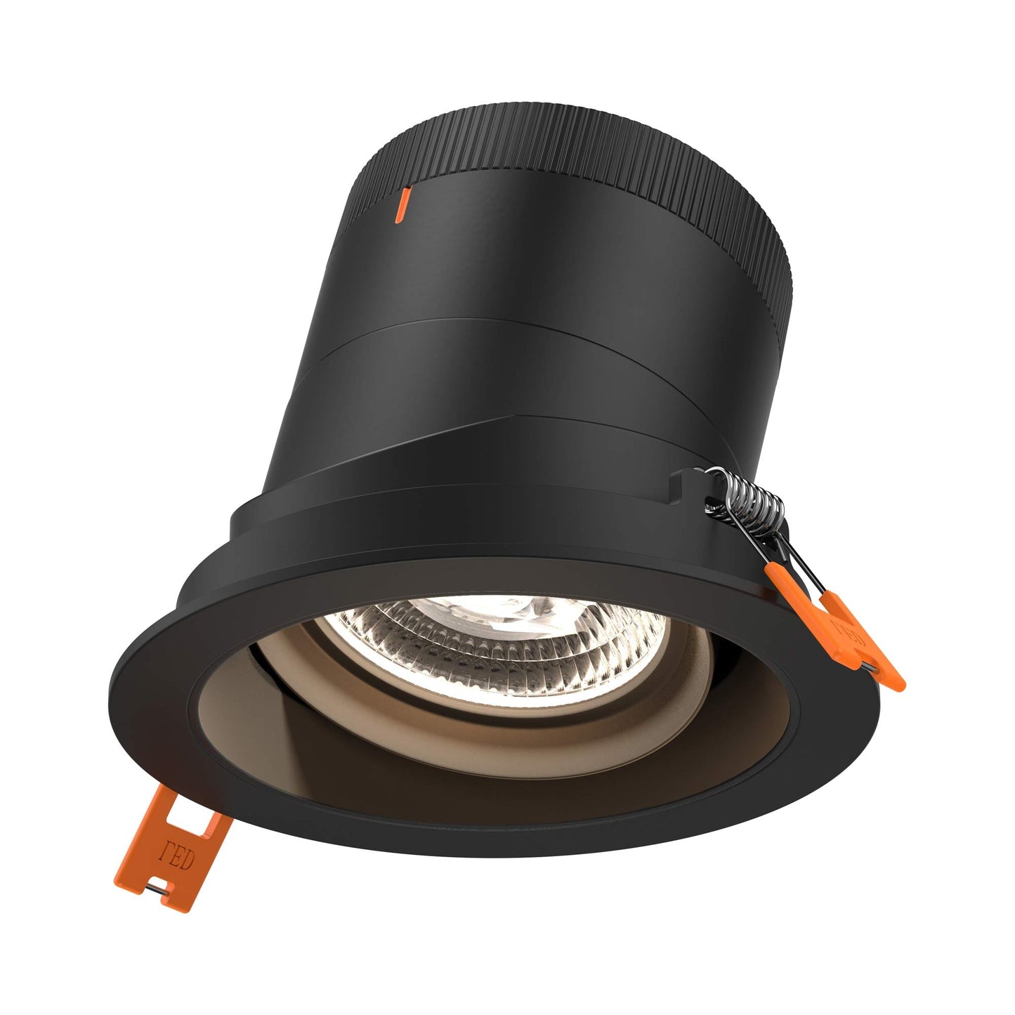 Moda Black 4-Inch LED Recessed Downlight in Black (Gimbal).