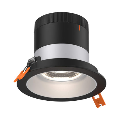 Moda Black 4-Inch LED Recessed Downlight in Alzak (Regular Ceiling).