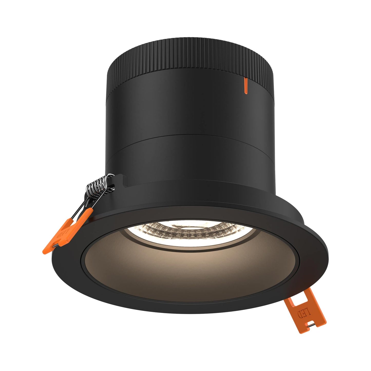 Moda Black 4-Inch LED Recessed Downlight in Black (Regular Ceiling).