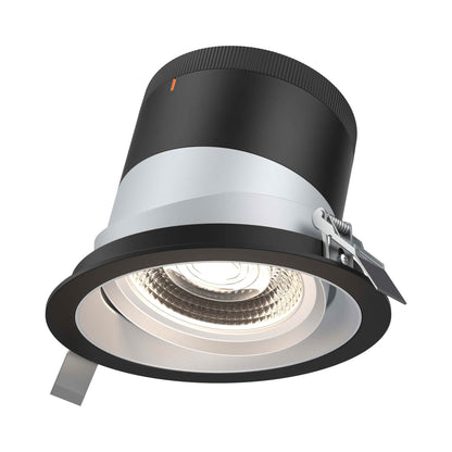Moda Black 6-Inch LED Recessed Downlight in Alzak (Gimbal).