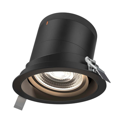 Moda Black 6-Inch LED Recessed Downlight in Black (Gimbal).