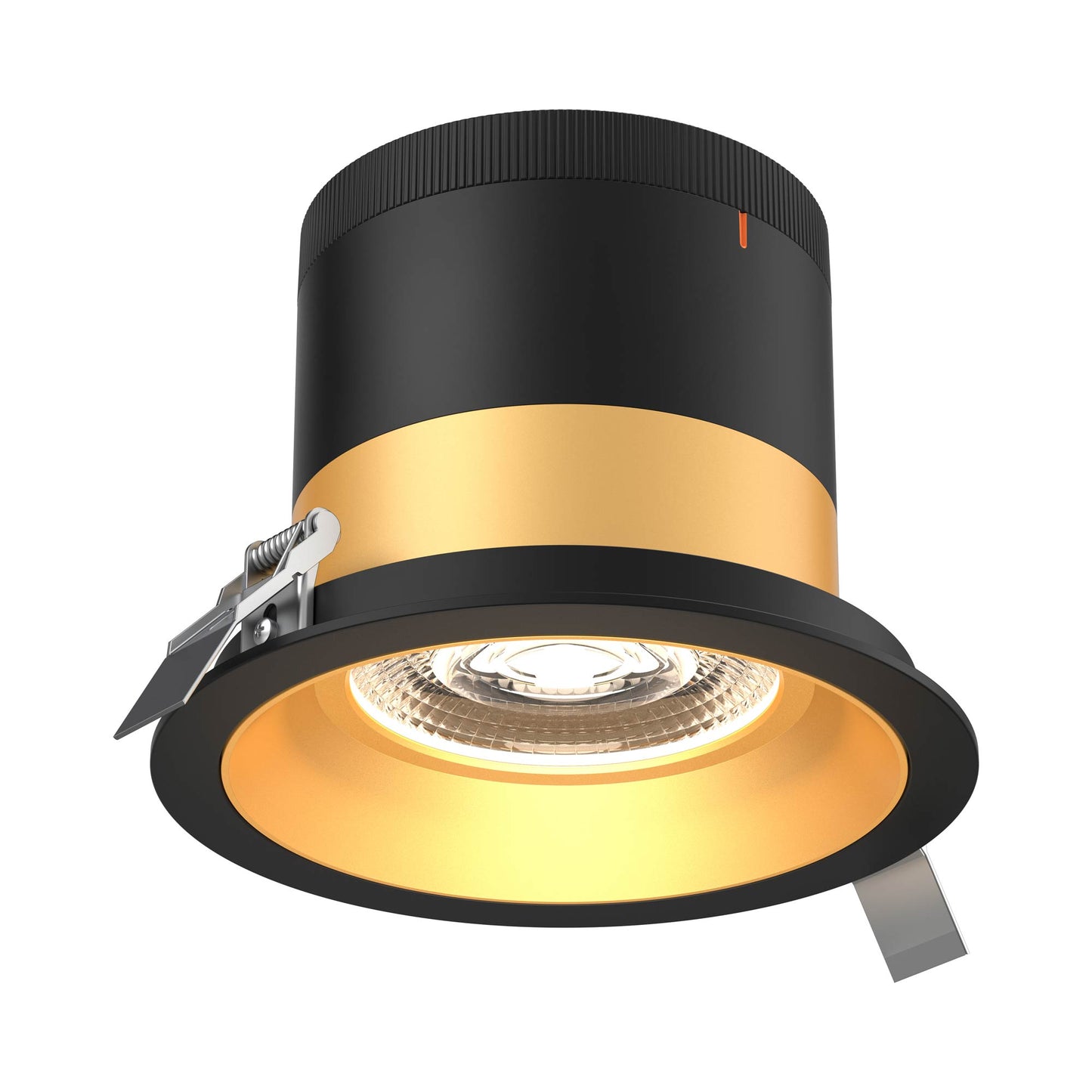 Moda Black 6-Inch LED Recessed Downlight in Gold (Regular Ceiling).