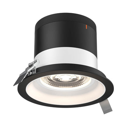 Moda Black 6-Inch LED Recessed Downlight in White (Regular Ceiling).