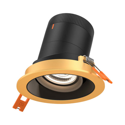 Moda Gold 3-Inch LED Recessed Downlight in Black (Gimbal).