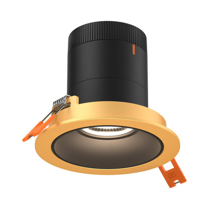 Moda Gold 3-Inch LED Recessed Downlight in Black (Regular Ceiling).