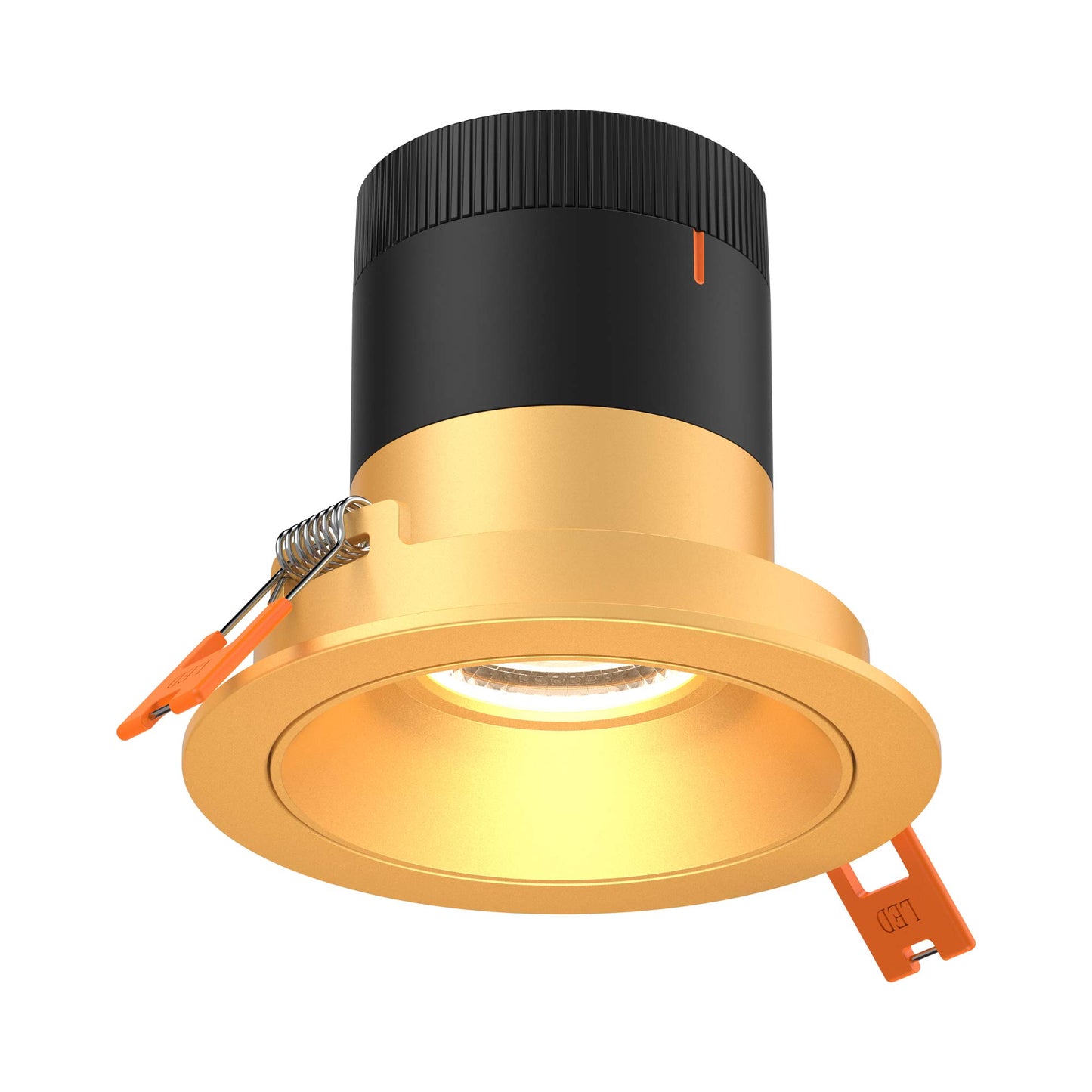Moda Gold 3-Inch LED Recessed Downlight in Gold (Regular Ceiling).