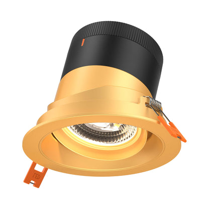 Moda Gold 4-Inch LED Recessed Downlight in Gold (Gimbal).