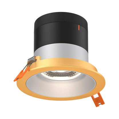 Moda Gold 4-Inch LED Recessed Downlight in Alzak (Regular Ceiling).