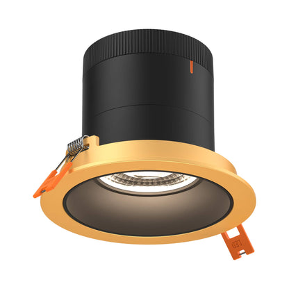 Moda Gold 4-Inch LED Recessed Downlight in Black (Regular Ceiling).