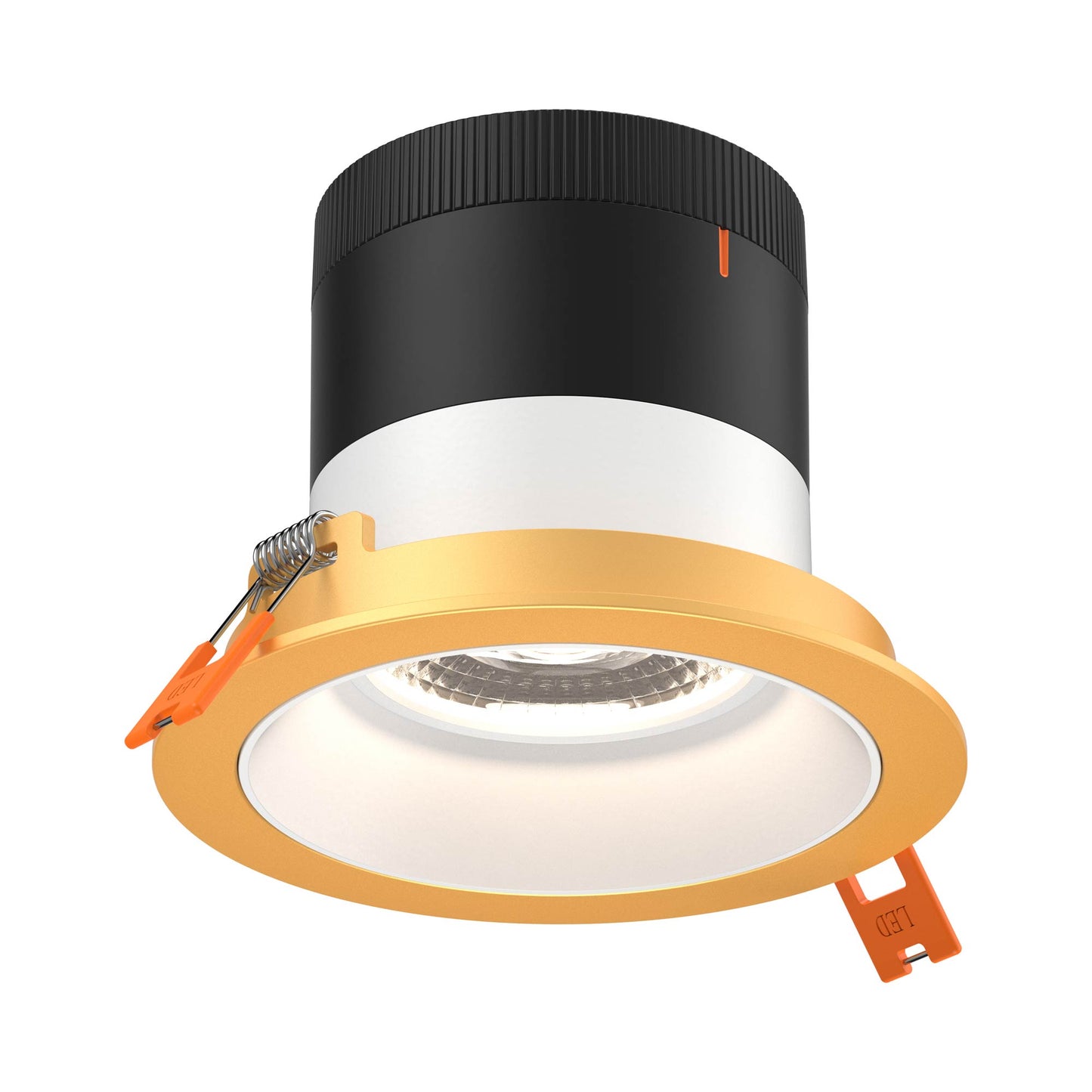 Moda Gold 4-Inch LED Recessed Downlight in White (Regular Ceiling).
