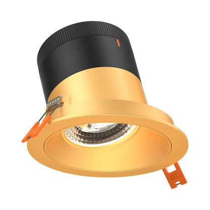 Moda Gold 4-Inch LED Recessed Downlight in Gold (Sloped Ceiling).