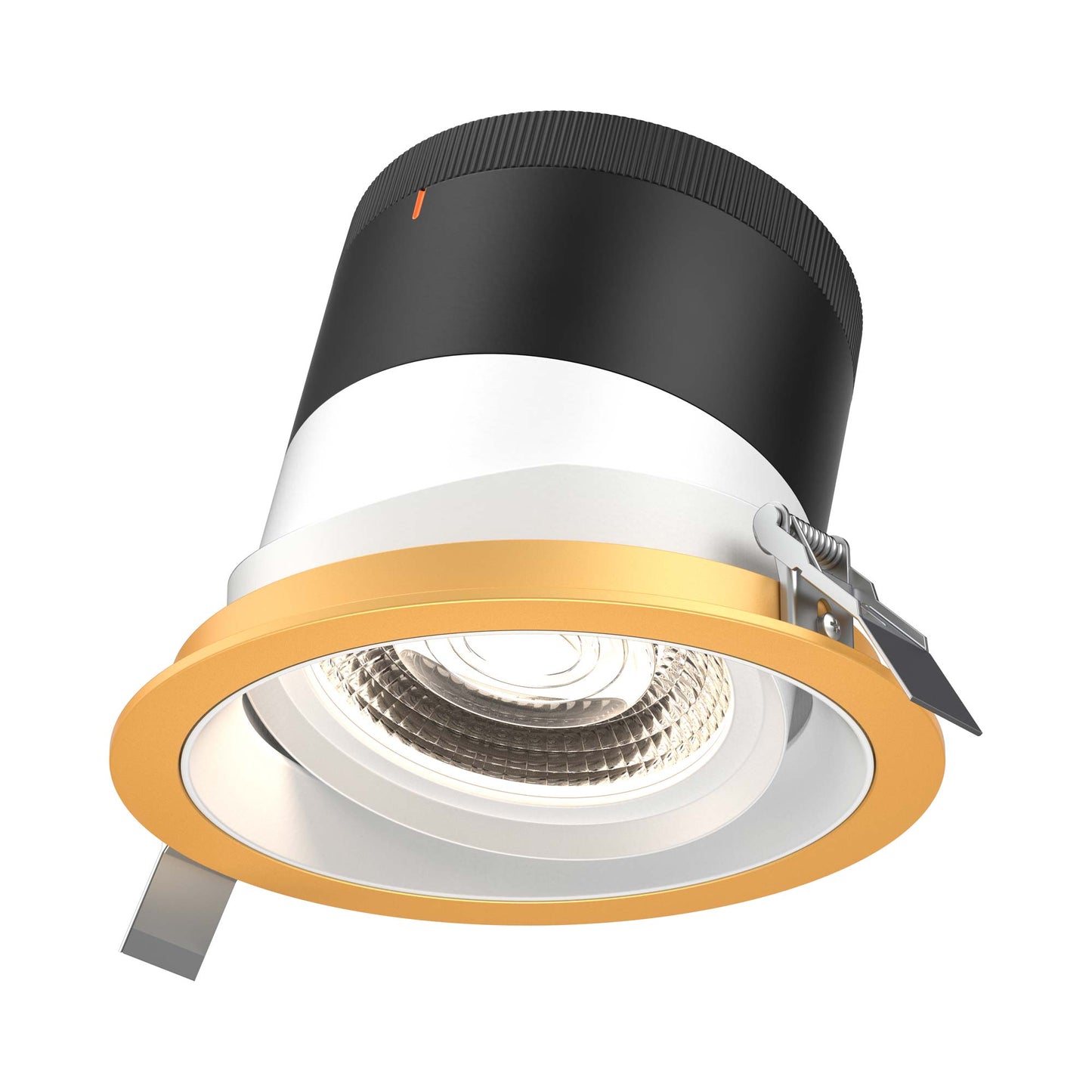 Moda Gold 6-Inch LED Recessed Downlight in White (Gimbal).