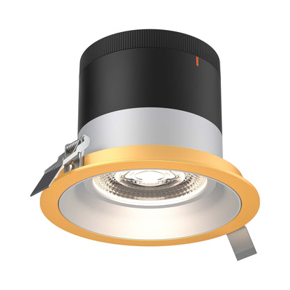 Moda Gold 6-Inch LED Recessed Downlight in Alzak (Regular Ceiling).
