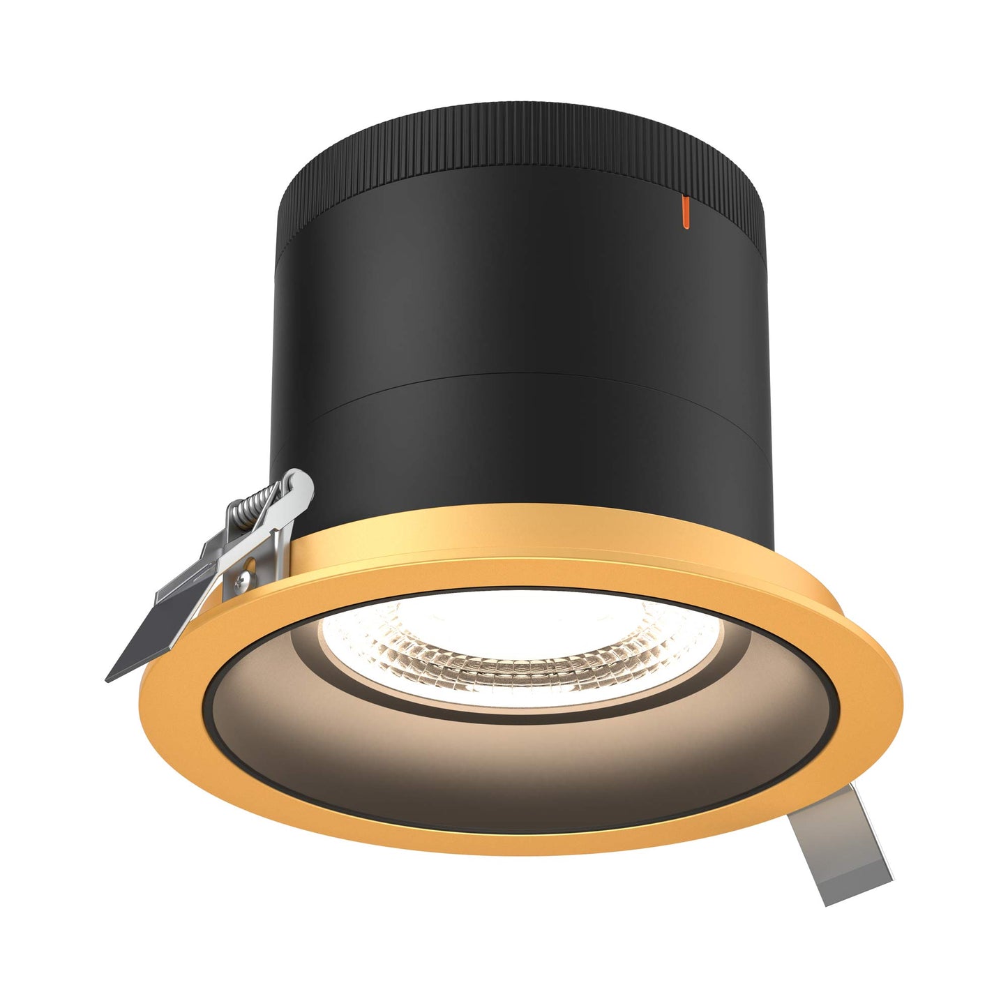 Moda Gold 6-Inch LED Recessed Downlight in Black (Regular Ceiling).