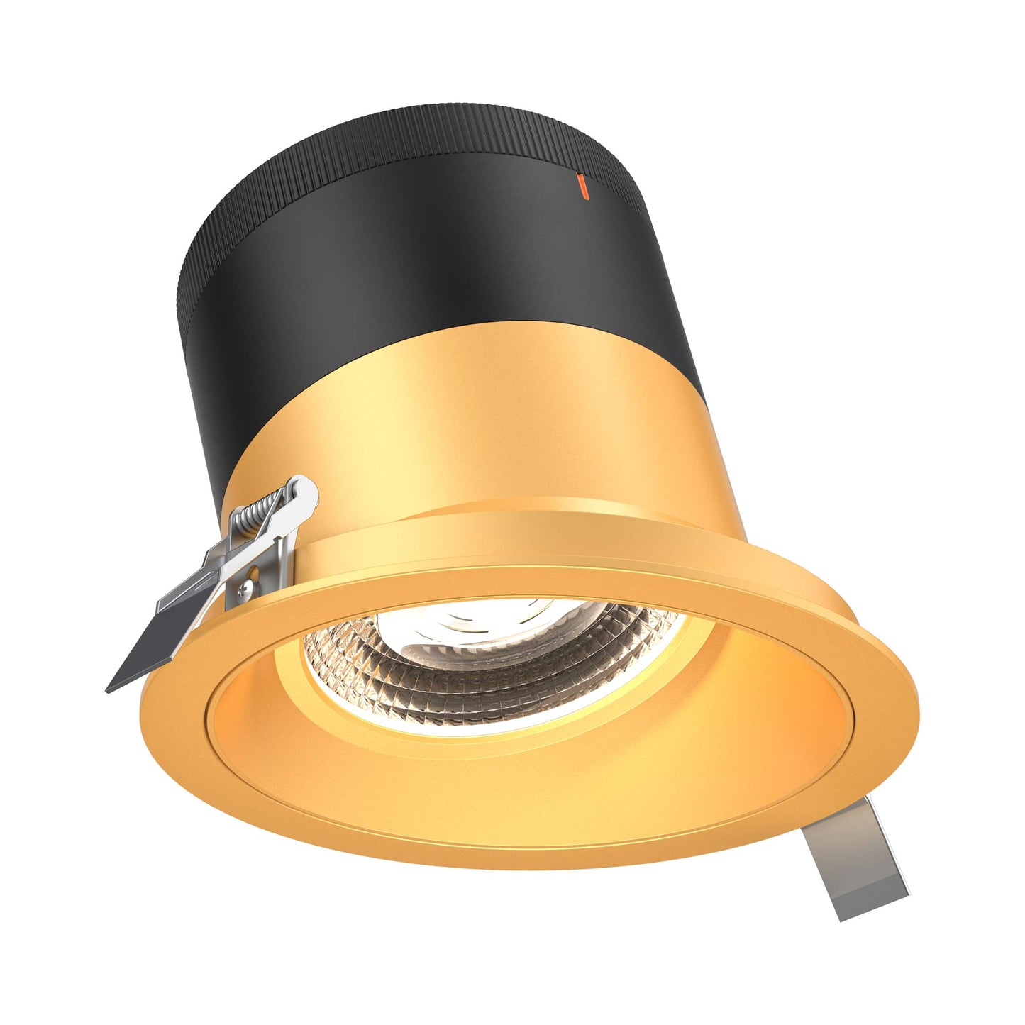 Moda Gold 6-Inch LED Recessed Downlight in Gold (Sloped Ceiling).