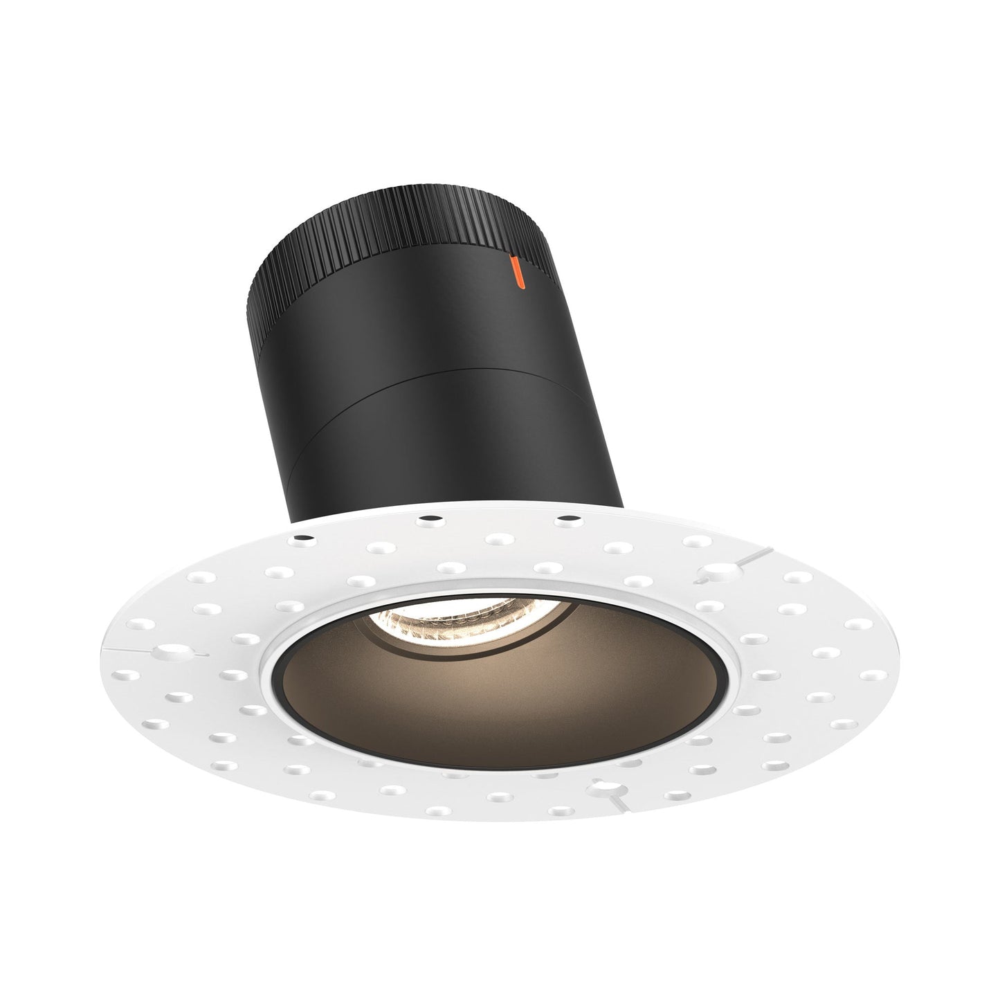 Moda Trimless 3-Inch LED Recessed Downlight in Black (Sloped Ceiling).