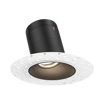 Moda Trimless 3-Inch LED Recessed Downlight in Black (Sloped Ceiling).