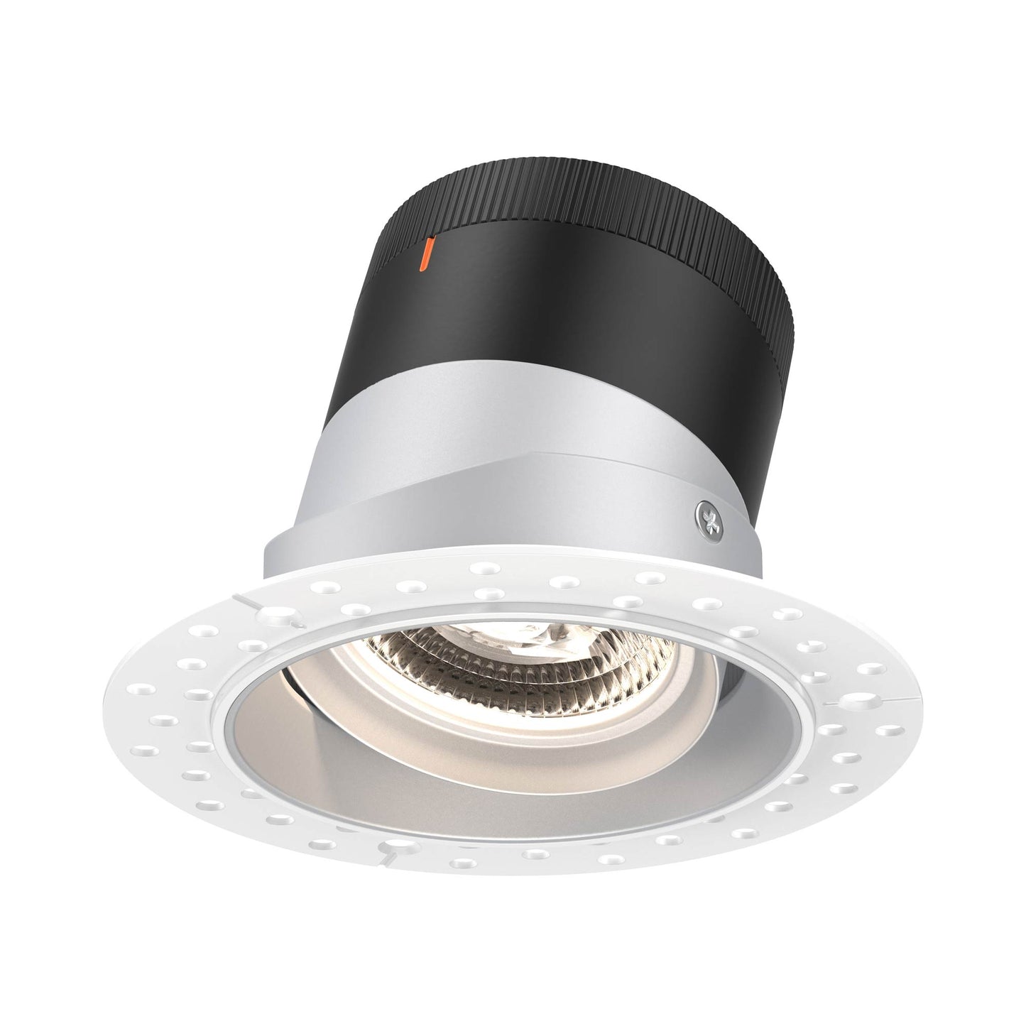 Moda Trimless 4-Inch LED Recessed Downlight in Alzak (Gimbal).