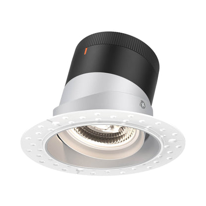 Moda Trimless 4-Inch LED Recessed Downlight in Alzak (Gimbal).