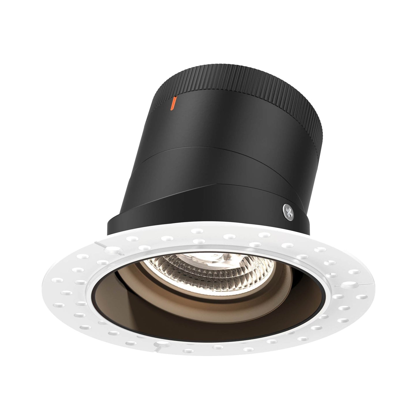 Moda Trimless 4-Inch LED Recessed Downlight in Black (Gimbal).
