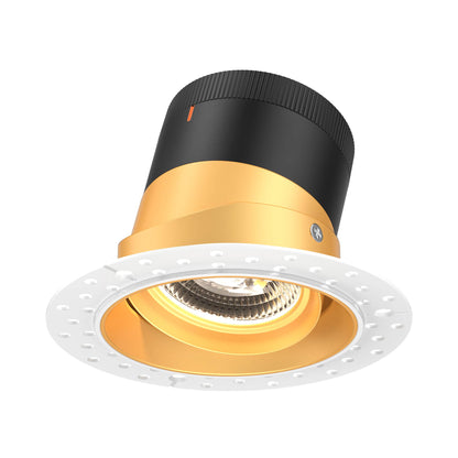 Moda Trimless 4-Inch LED Recessed Downlight in Gold (Gimbal).