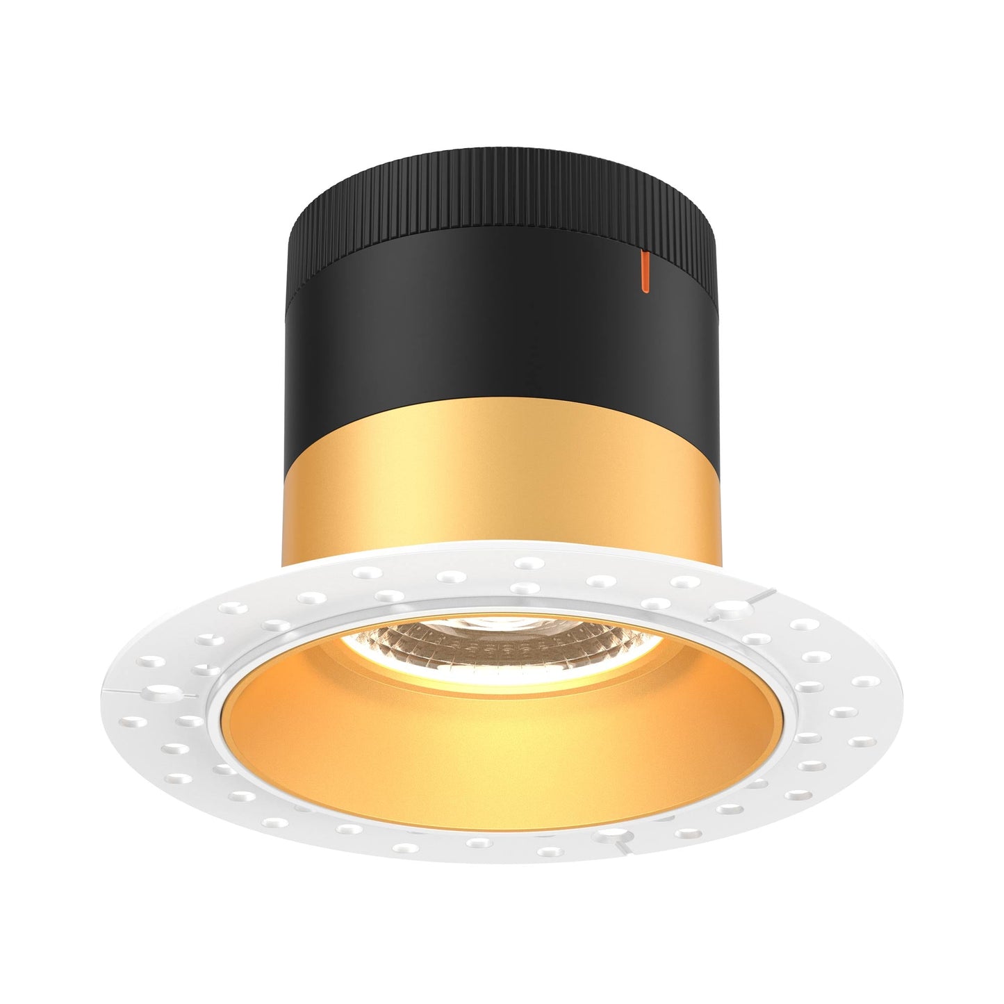 Moda Trimless 4-Inch LED Recessed Downlight in Gold (Regular Ceiling).