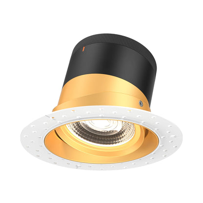 Moda Trimless 6-Inch LED Recessed Downlight in Gold (Gimbal).