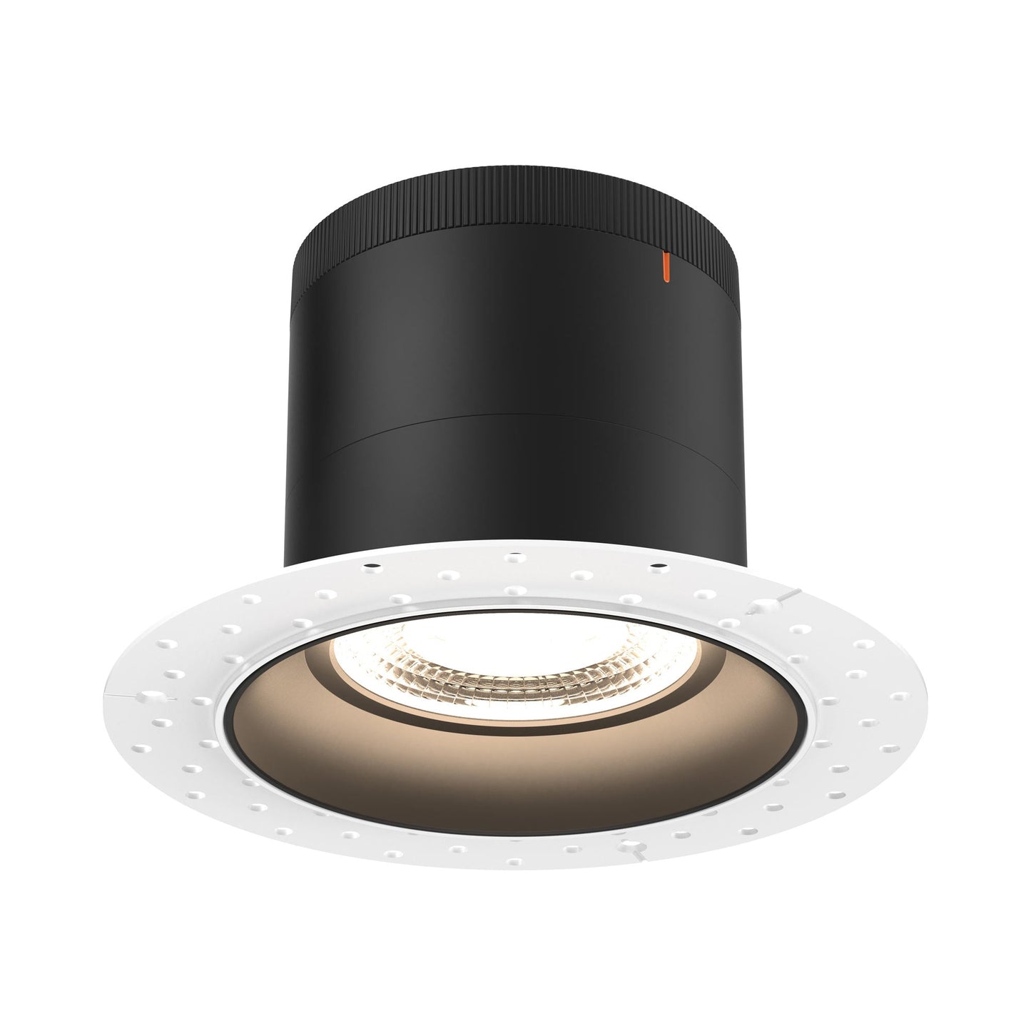 Moda Trimless 6-Inch LED Recessed Downlight in Black (Regular Ceiling).