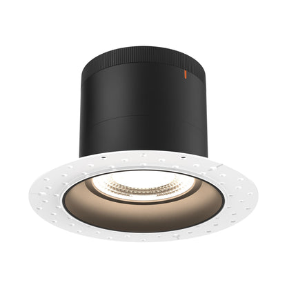 Moda Trimless 6-Inch LED Recessed Downlight in Black (Regular Ceiling).