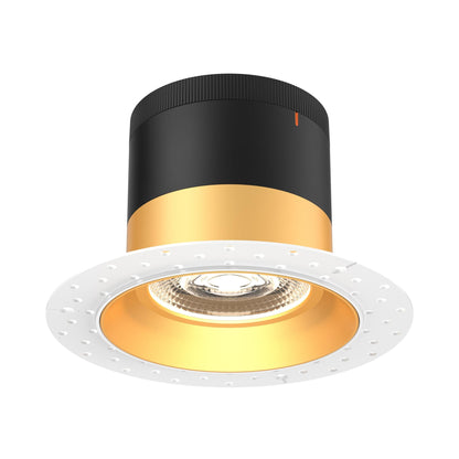 Moda Trimless 6-Inch LED Recessed Downlight in Gold (Regular Ceiling).