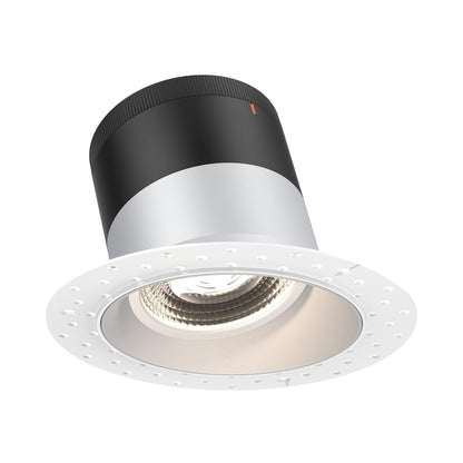 Moda Trimless 6-Inch LED Recessed Downlight in Alzak (Sloped Ceiling).
