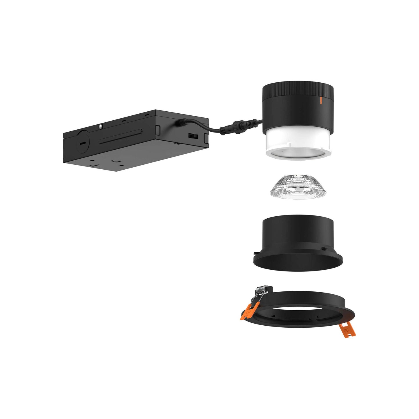 Moda Wall Wash LED Recessed Downlight in Black (4-Inch).
