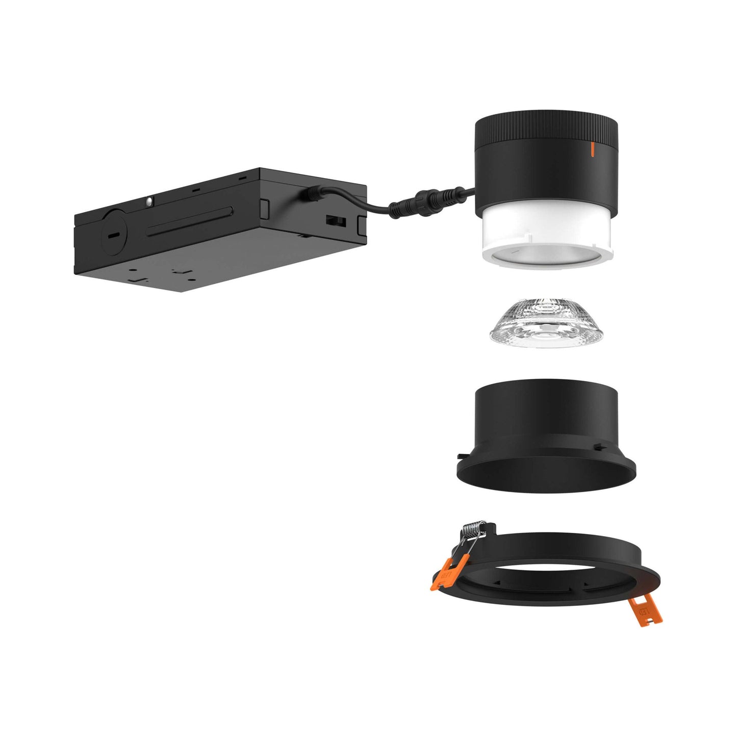 Moda Wall Wash LED Recessed Downlight in Black (6-Inch).