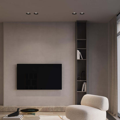 Moda Wall Wash LED Recessed Downlight in living room.