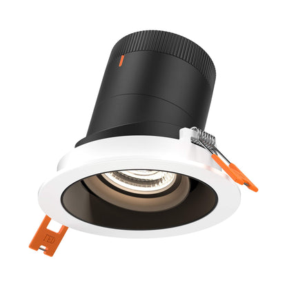Moda White 3-Inch LED Recessed Downlight in Black (Gimbal).