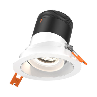 Moda White 3-Inch LED Recessed Downlight in White (Gimbal).