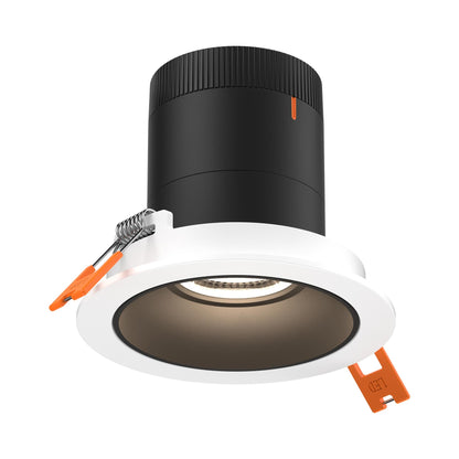 Moda White 3-Inch LED Recessed Downlight in Black (Regular Ceiling).