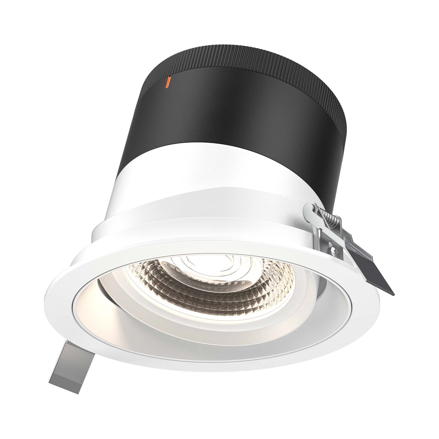 Moda White 6-Inch LED Recessed Downlight in White (Gimbal).