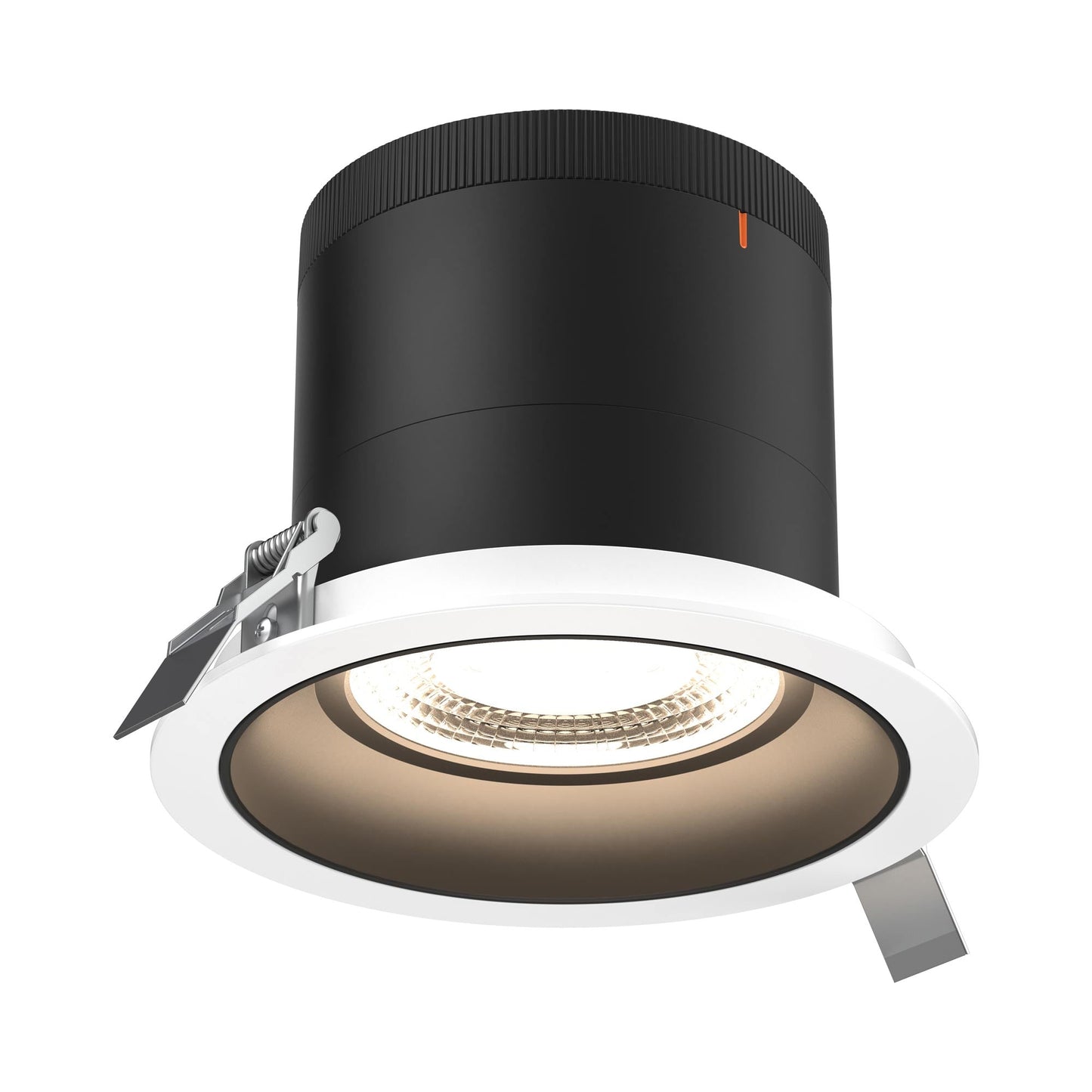 Moda White 6-Inch LED Recessed Downlight in Black (Regular Ceiling).