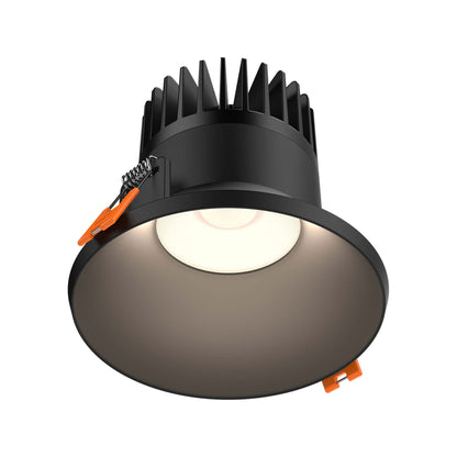 Nest Trimless LED Recessed Downlight in Black (4-Inch).