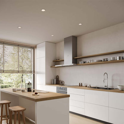 Nest Trimless LED Recessed Downlight in kitchen.
