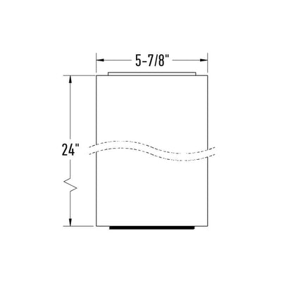 Pillar Extension - line drawing.