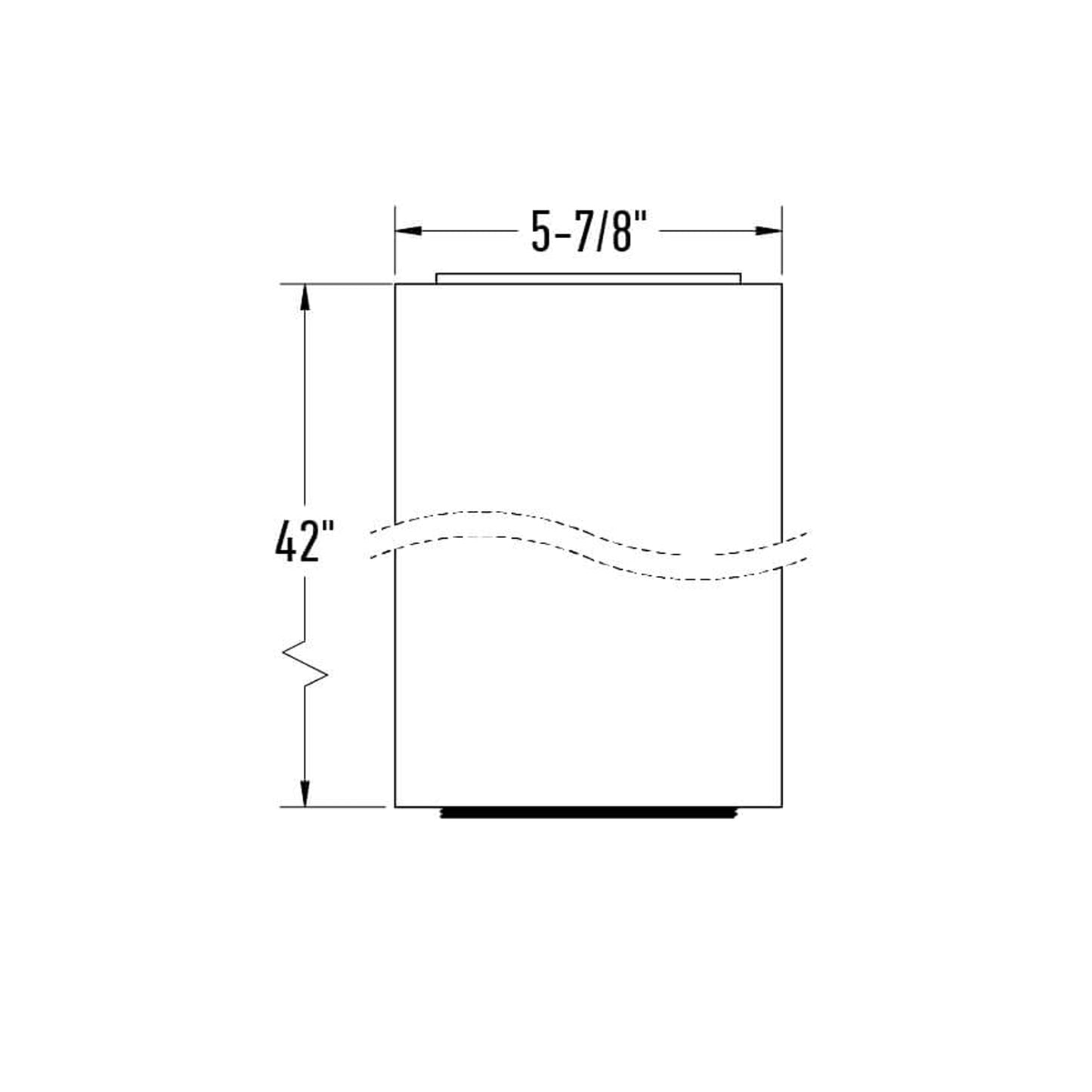 Pillar Extension - line drawing.