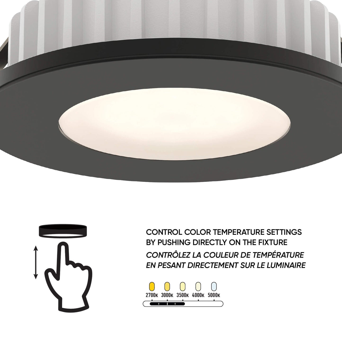 Push Puck LED Recessed Light in Detail.