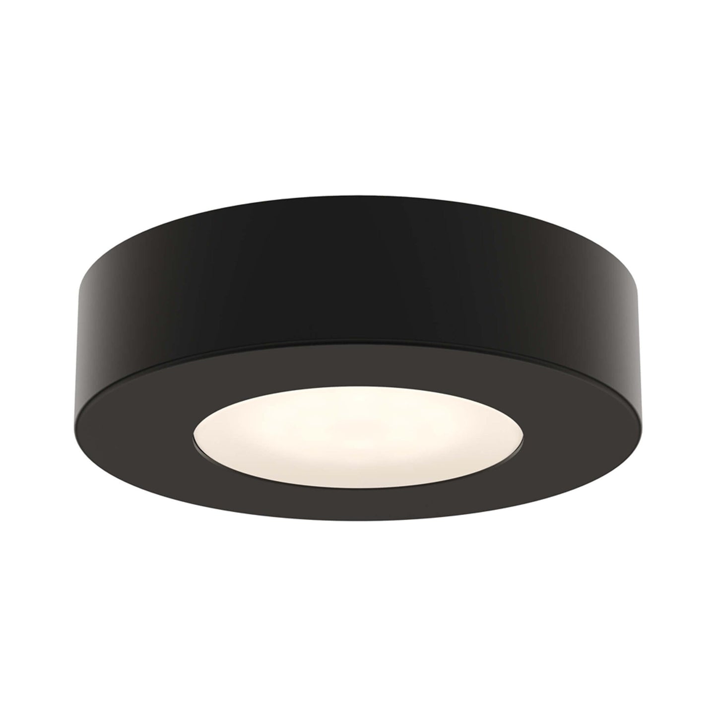 Push Puck LED Undercabinet Light in Black.