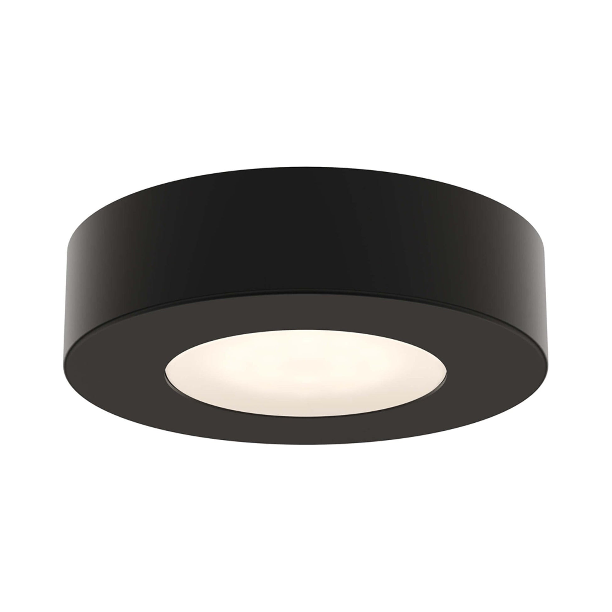 Push Puck LED Undercabinet Light in Black.
