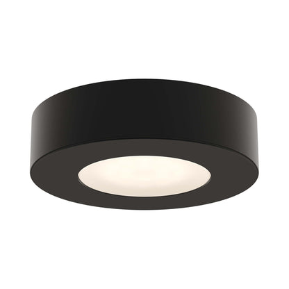 Push Puck LED Undercabinet Light in Black.