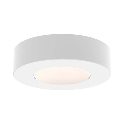 Push Puck LED Undercabinet Light in White.